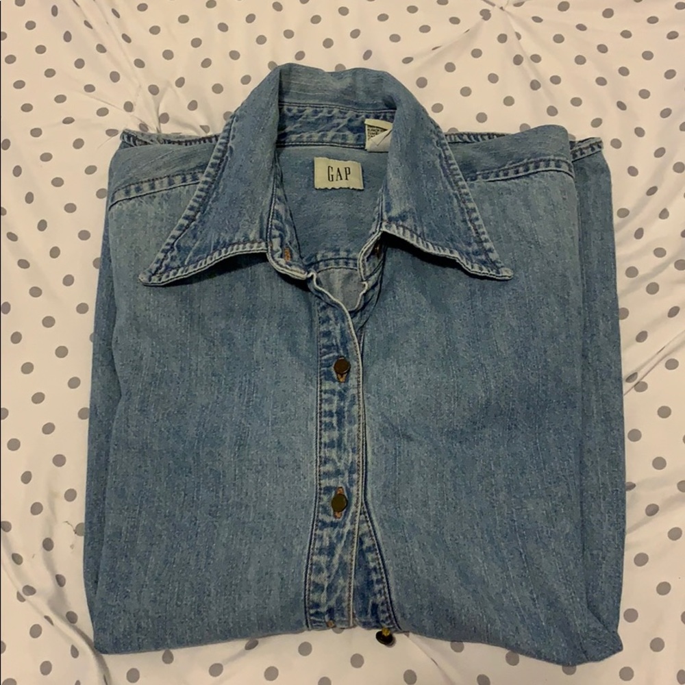 Vintage GAP denim long sleeve button down